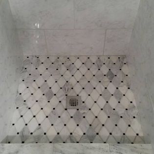 Custom Shower tile floor