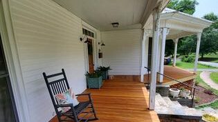 Porch redone on historic home